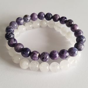 2 pcs Semi Precious Gemstones Bracelets (New Ones)